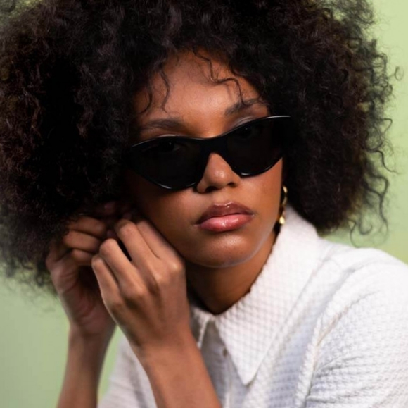 NEW BALENCIAGA GEOMETRIC SUNGLASSES BLACK WOMEN'S EYEWEAR BALENCIAGA BB0106S 001 - Picture 7 of 10